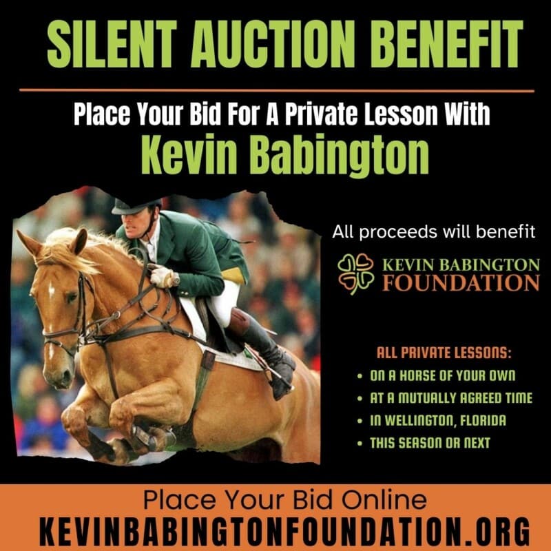 Silent auction bid for private lesson with Kevin Babington